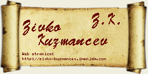 Živko Kuzmančev vizit kartica